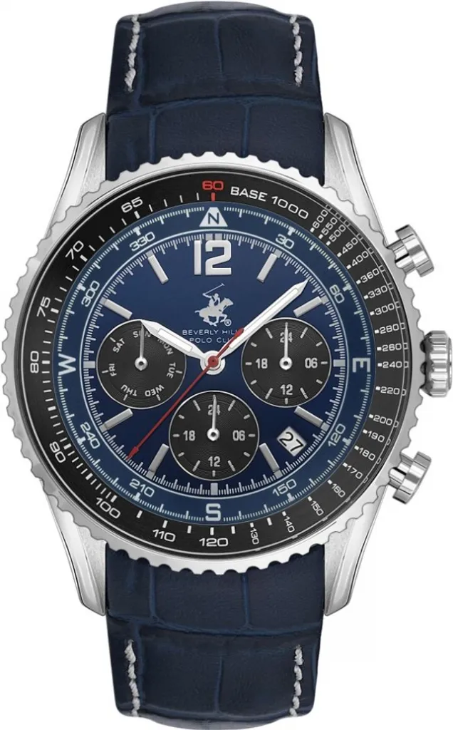 Montre Analogique pour Homme en Acier Bleu Marine BP3723X Beverly Hills