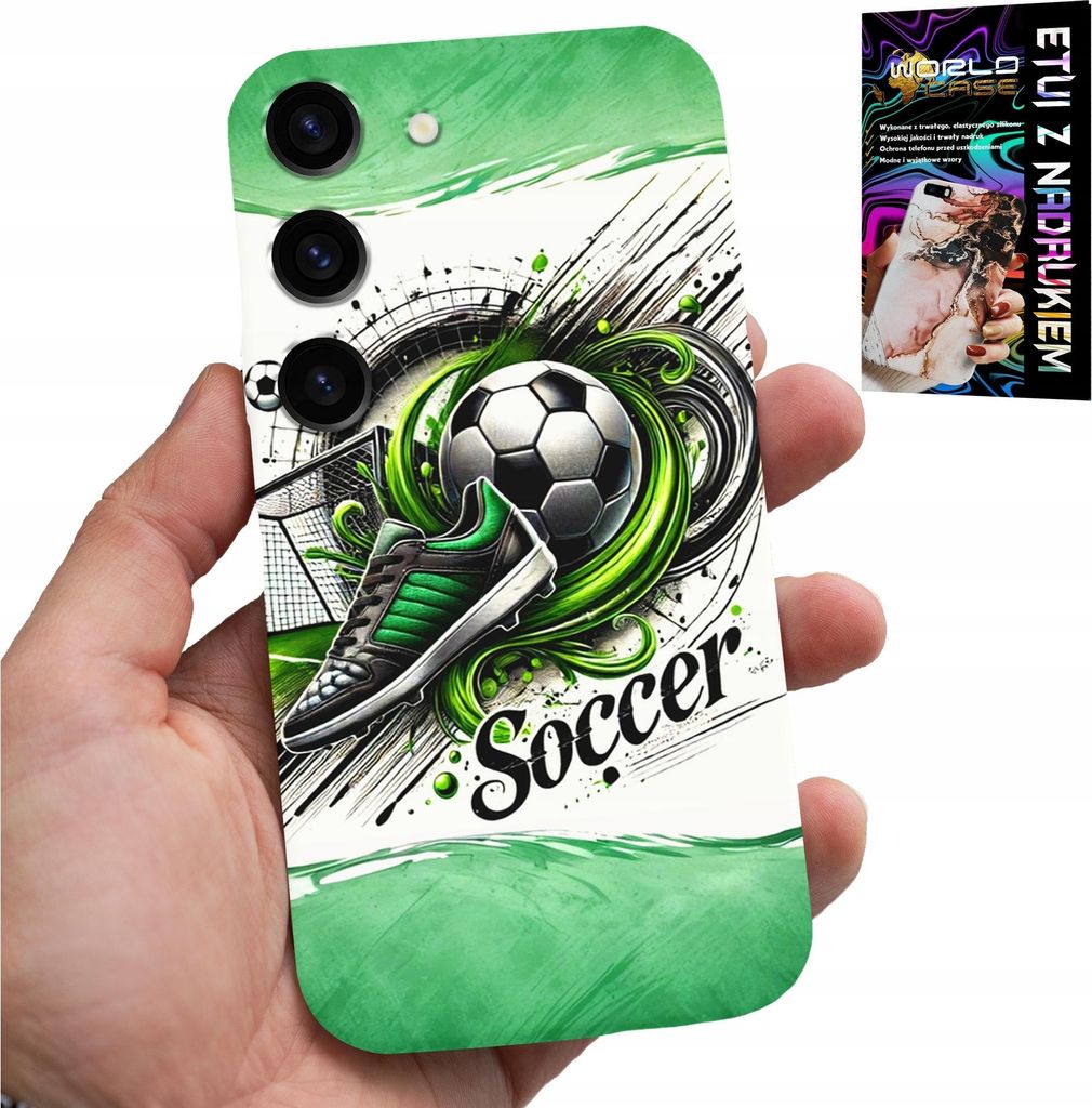 Gehäuse Für Samsung Galaxy S23 - Fussball, Fussballgehäuse + Glas
