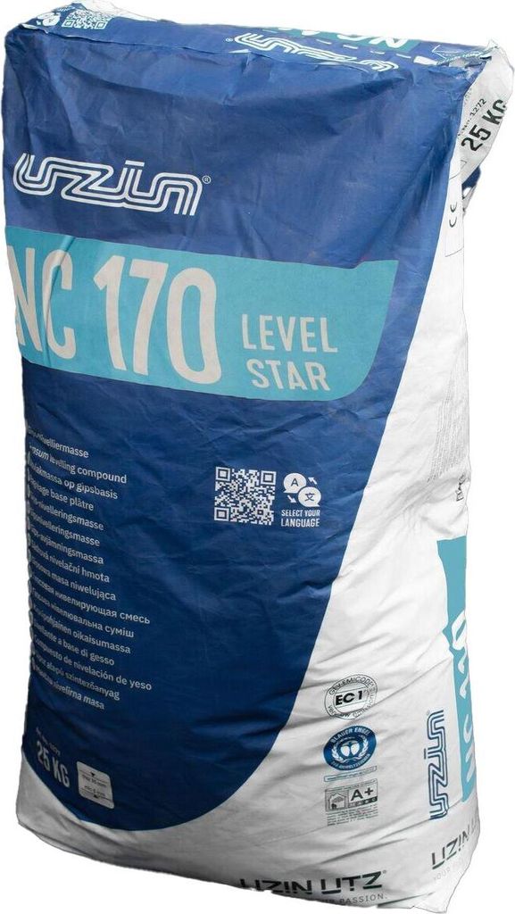 A bag of UZIN NC 170 Leveling Compound.