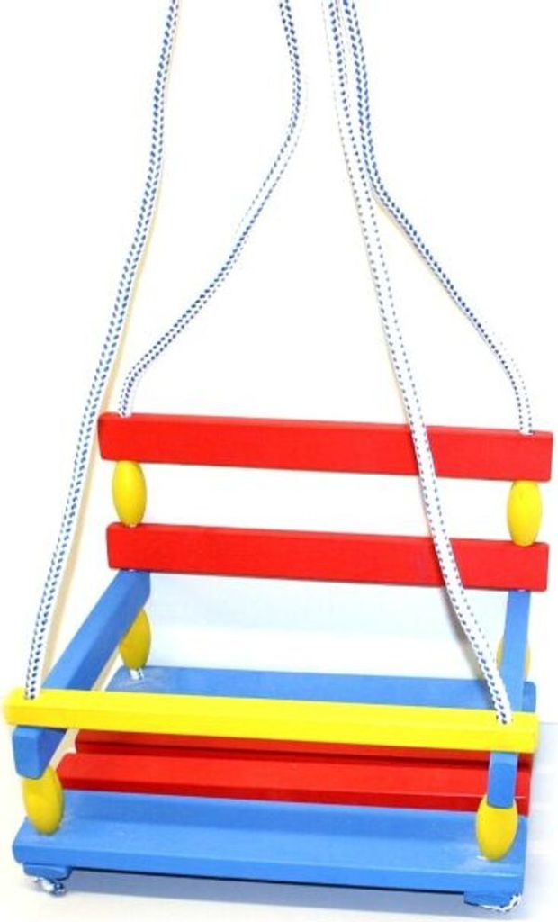 RAPPA Dřevěná houpačka barevná