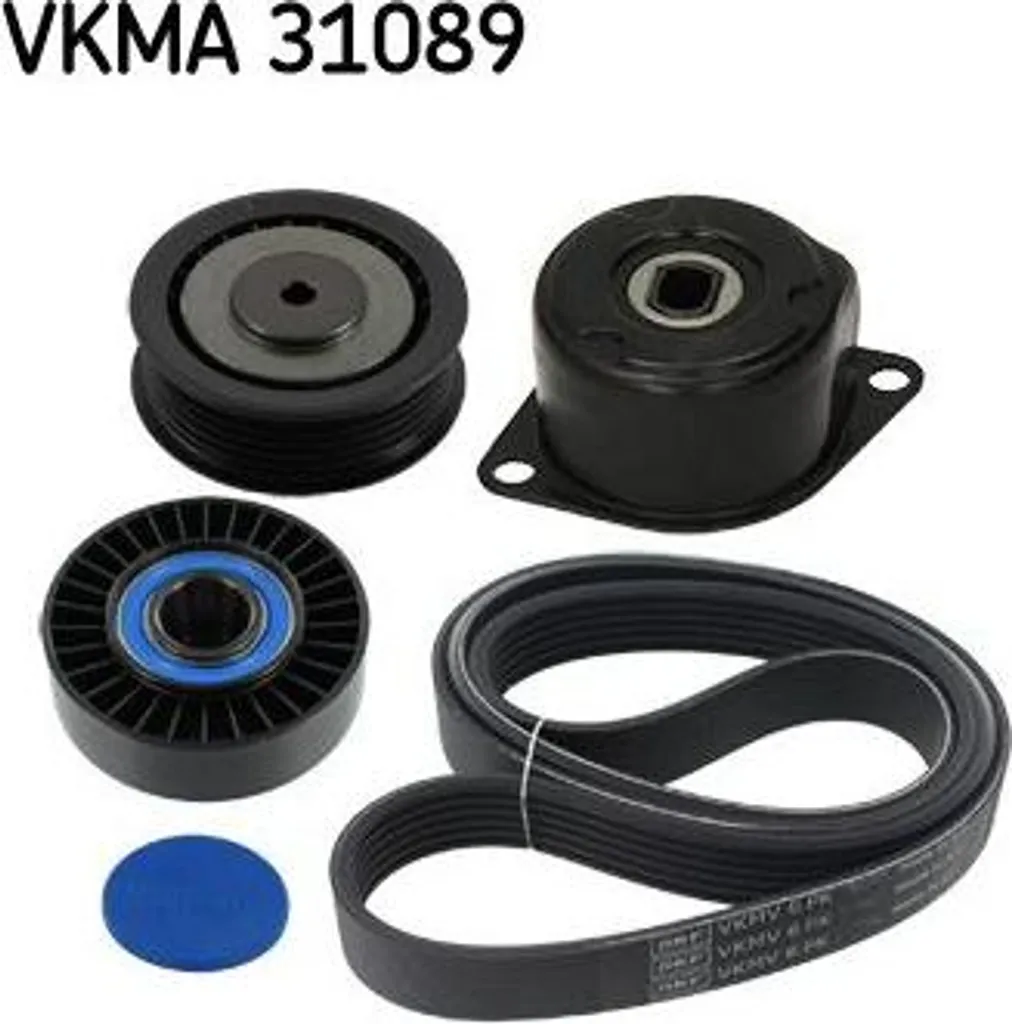 Kit Entretien Courroies SKF VKMA 31089 pour Transporter IV 1.9 2.4