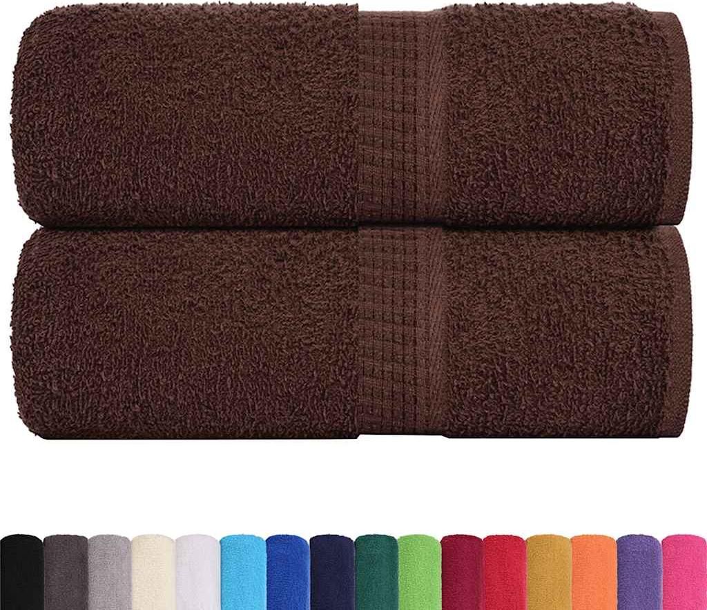 vidaXL Waschtücher FROGN 2 Stk. Braun 30x30 cm 360 g/m²