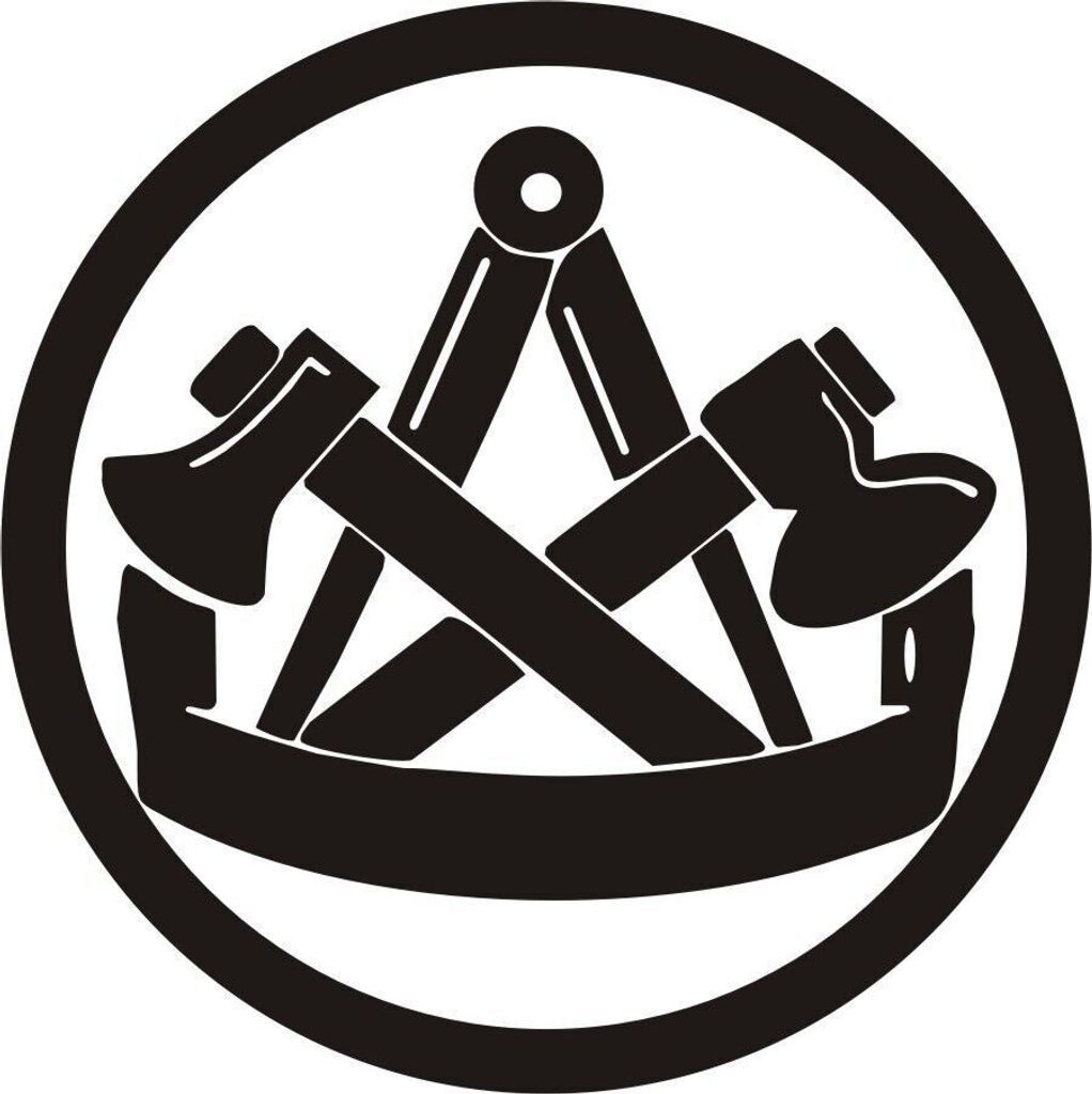 KFZ Aufkleber - Autoaufkleber - Zimmermann - Zunftzeichen - Handwerk - Innung - Zimmerer