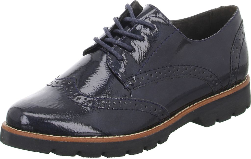 Jana schnürer Schnürschuhe in Blau, Größe 37