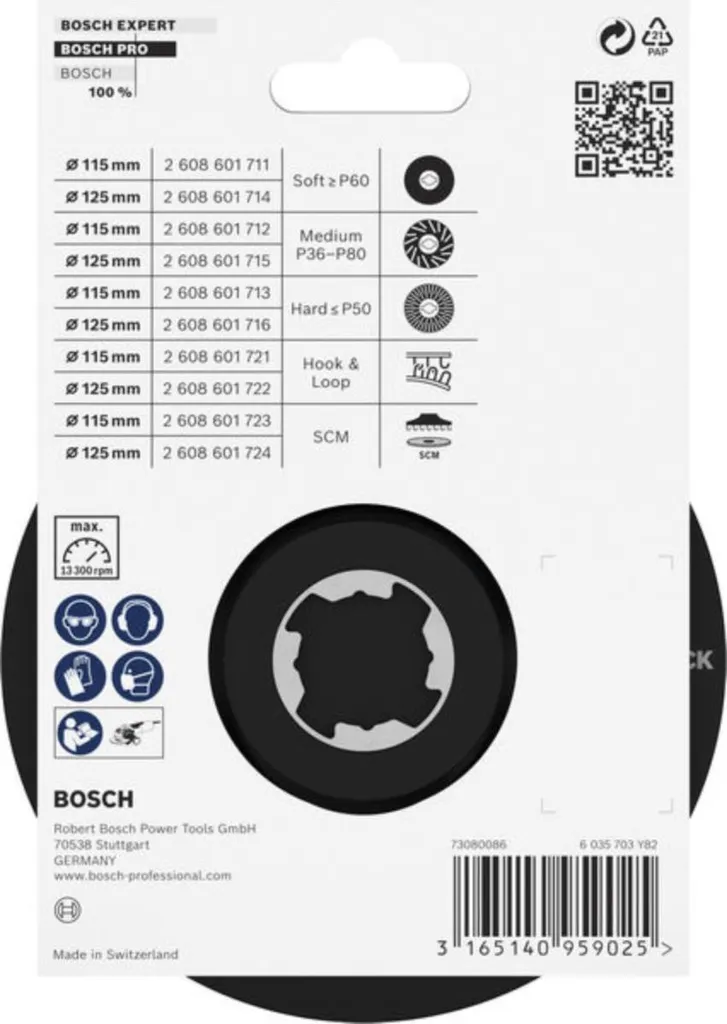 Supporto Platorello 115 mm X-LOCK SCM Bosch - Qualità Industriale