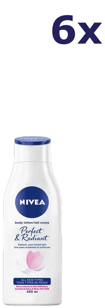 6x Nivea Bodylotion – Natural Fairness 400 ml