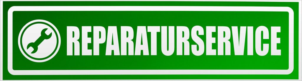 Kiwistar Reparaturservice invertiert Magnetschild Schild magnetisch - 20cm Grün - reflektierend - Magnetfolie für Auto PKW Kfz