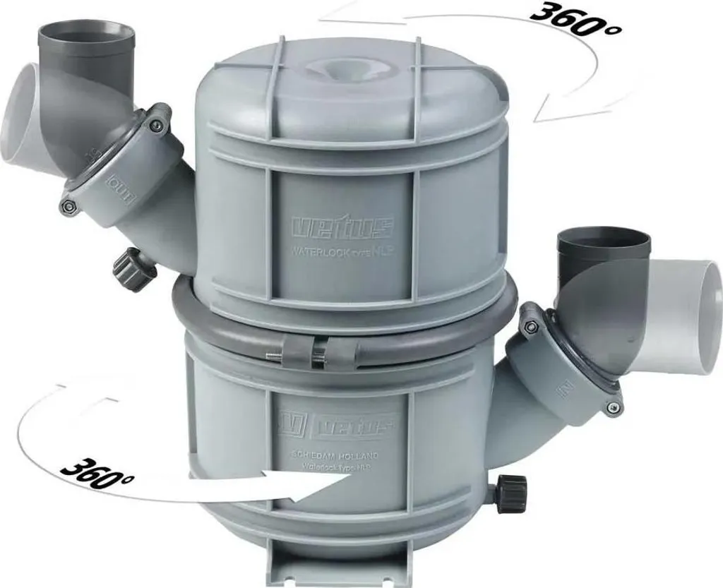 Waterlock d'échappement VETUS NLP90 10L Ø90mm pour Moteur de Bateau