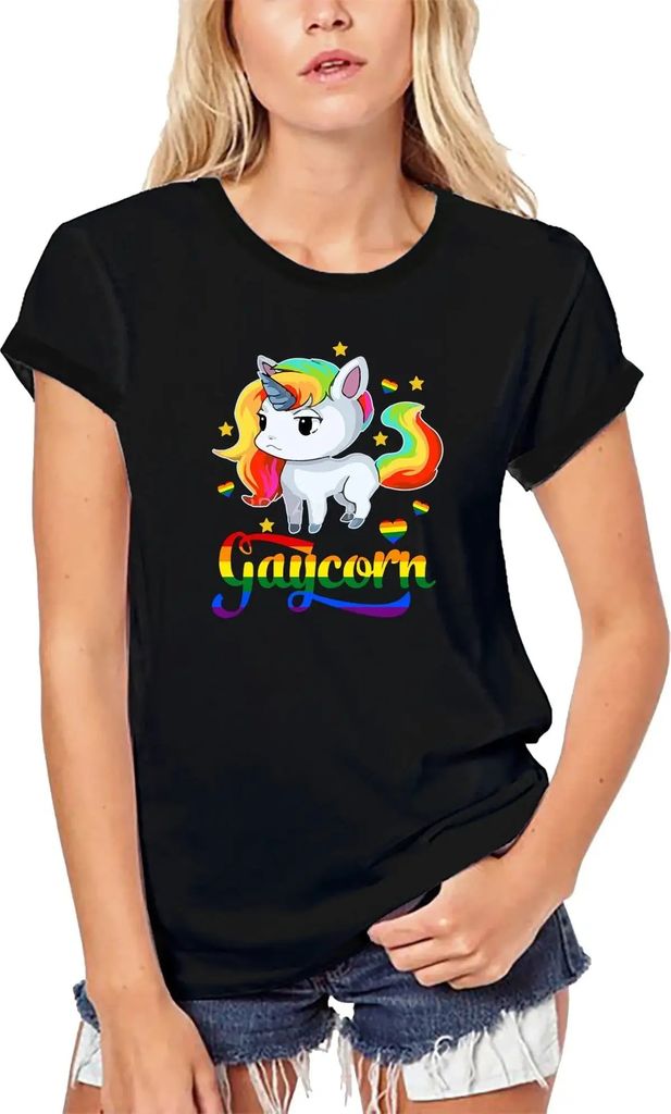 Damen Grafik T-Shirt aus Biobaumwolle Lgbt-Flagge – Lgbt Flag – Öko-Verantwortlich Vintage Jahrgang Kurzarm Lustige Druck Geburtstag Geschenk ...