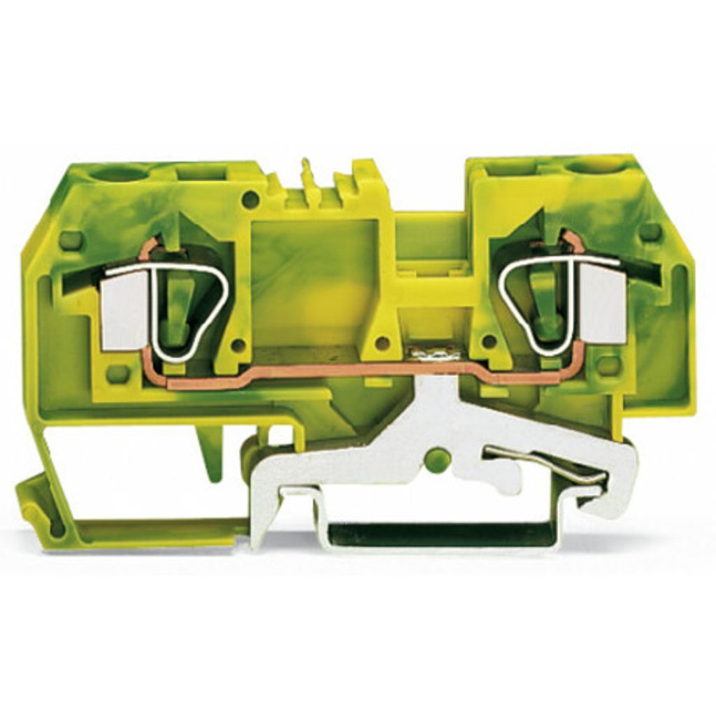 WAGO 282-907 2-Leiter-Schutzleiterklemme,6 mm²
