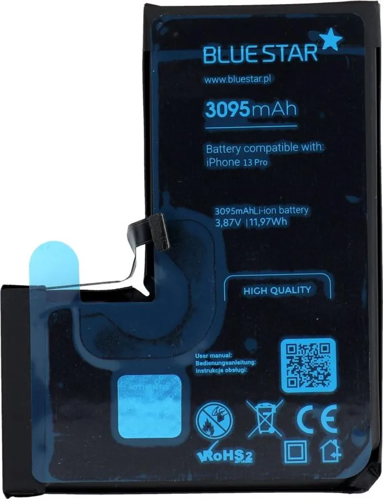 Batterie iPhone 13 Pro 3095 mAh Blue Star HQ Haute Performance