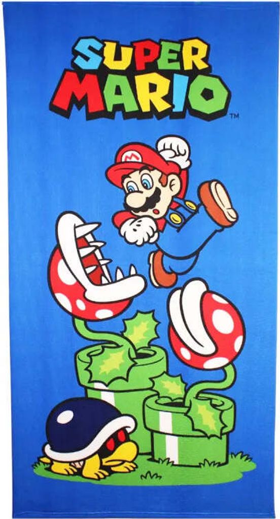 Super Mario Kinder Mikrofaser Strandtuch Badetuch Handtuch XL 70x140 cm