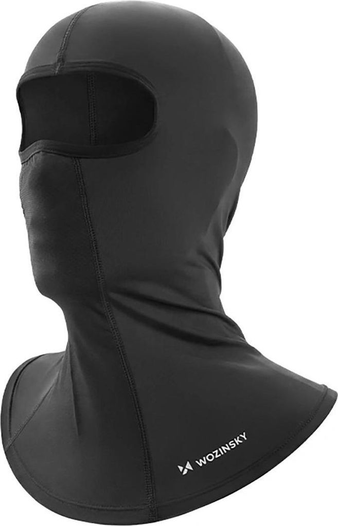 Wozinsky WKM-01B Sturmhaube Gesichtsmaske für Motorrad Fahrrad atmungsaktiv Eisseide UV Staubschutz Schwarz