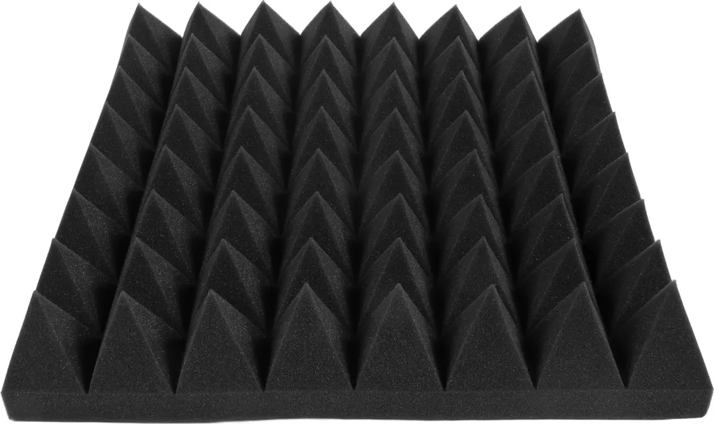 Mousse Acoustique de Studio et Panneau Isolant Phonique Noir 50x50cm
