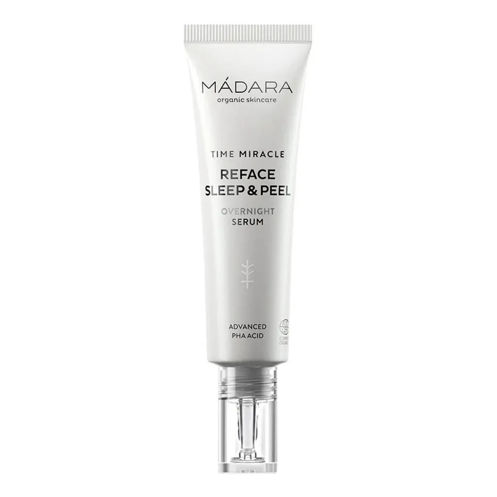 Sérum Anti-âge Time Miracle Reface Sleep and Peel Mádara aux Bio-Actifs