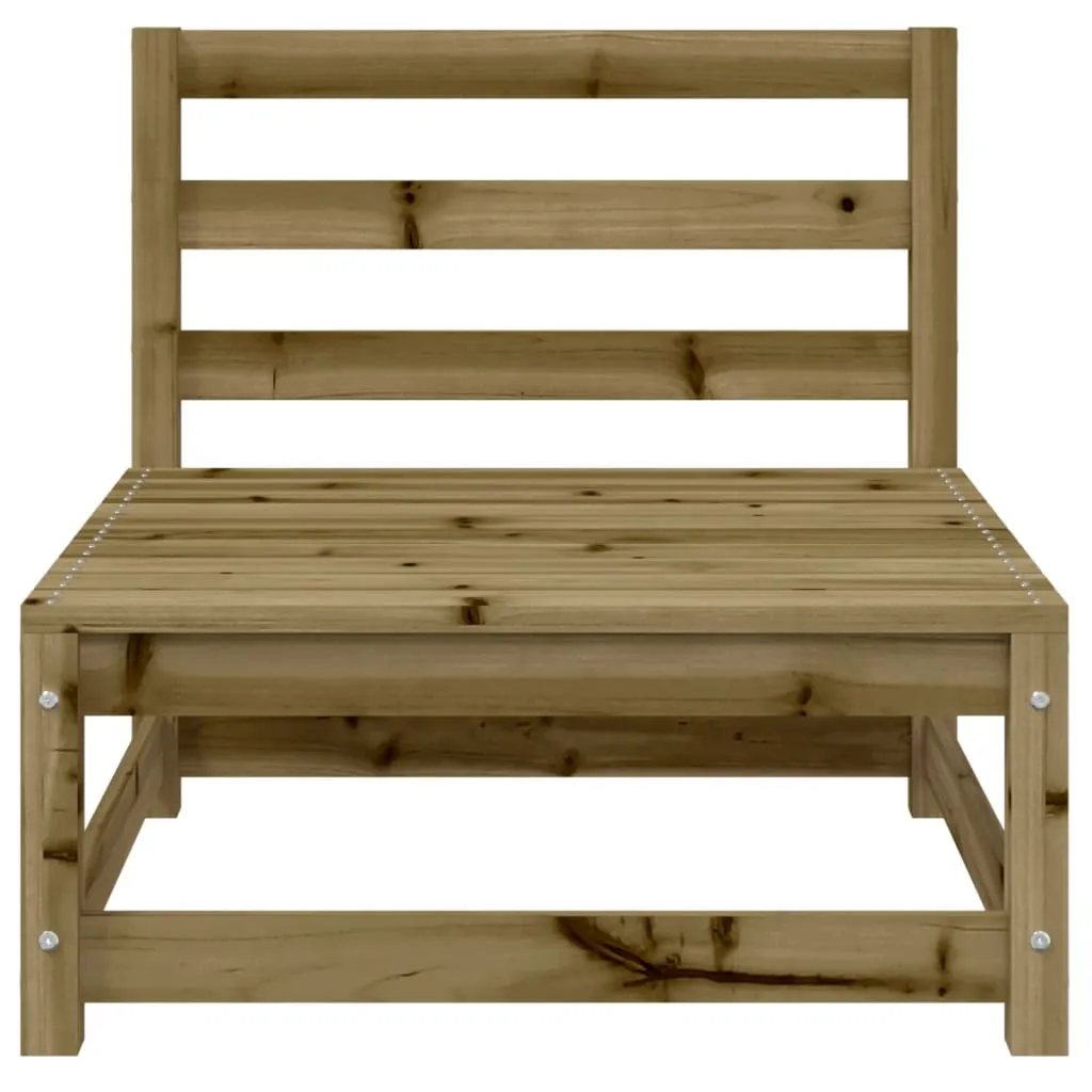 Modulo Divano Outdoor in Pino 70x70x67 | Design Nordico per Giardino - 5