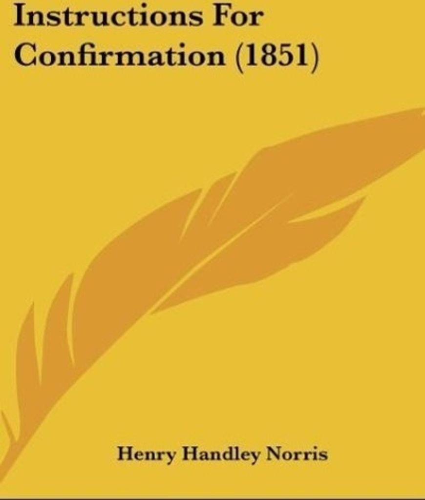 Instructions For Confirmation (1851)
