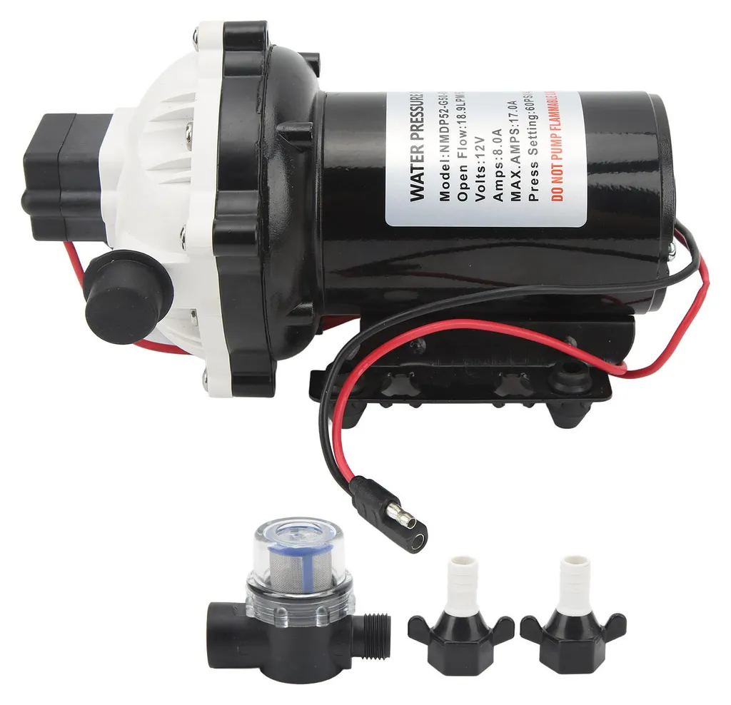 Système de pompage 12V pour camping-car et bateau débit 18,9 L/min