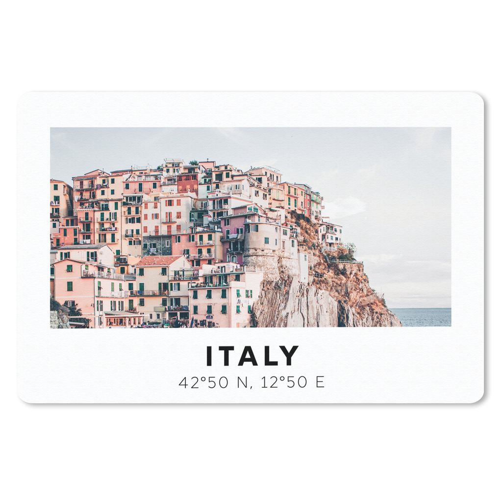 MuchoWow Mauspad Mousepad Cinque Terre - Italien - Amalfi - Meer 27x18 cm - Mousepads - Maus Mat - Pad - Mausunterlage - Büroartikel - Desk Matten