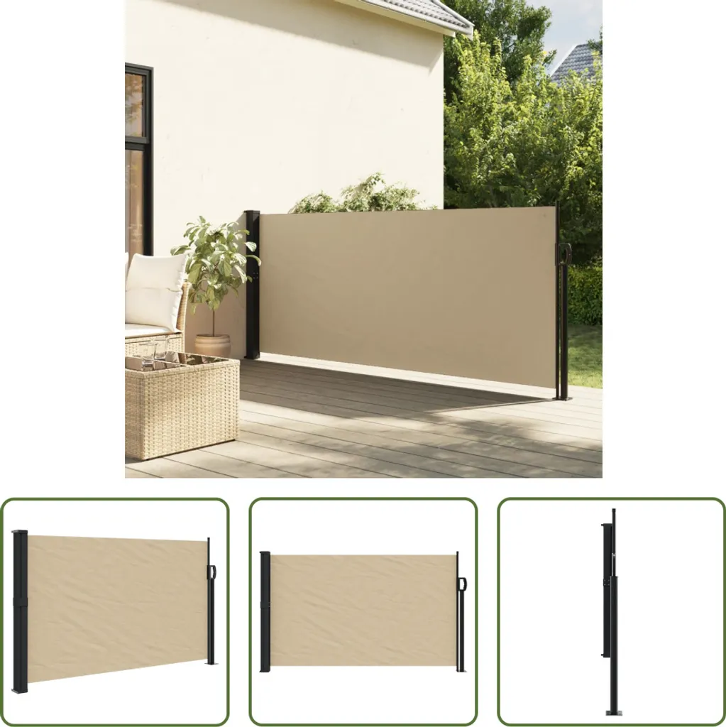 Tenda da Sole Laterale 120x600 Beige The Living Store | Schermo Privacy