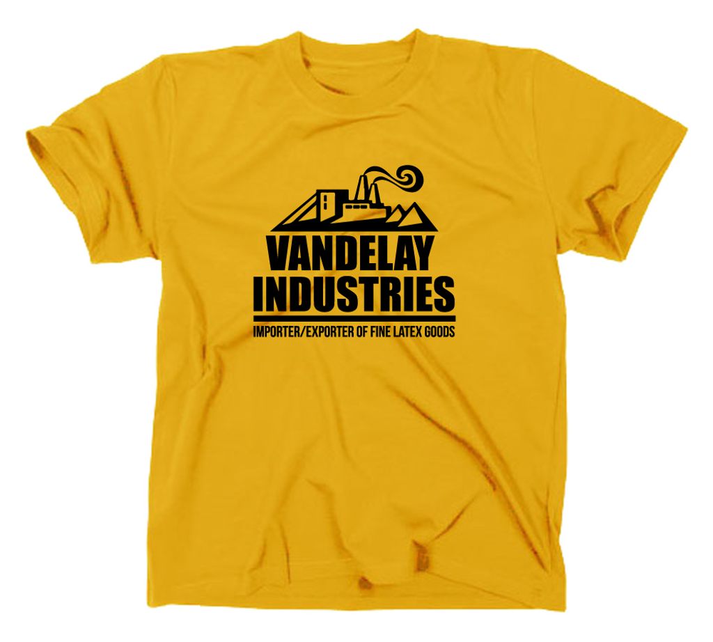 Styletex23 T-Shirt Vandelay Industries, Seinfeld Logo, gelb, S