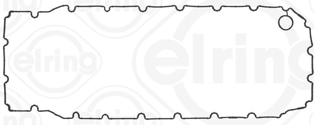 ELRING Ölwannendichtung AEM (Ethylen-Acrylat-Kautschuk) passend für MERCEDES-BENZ ACTROS MP4 / MP5 220.180