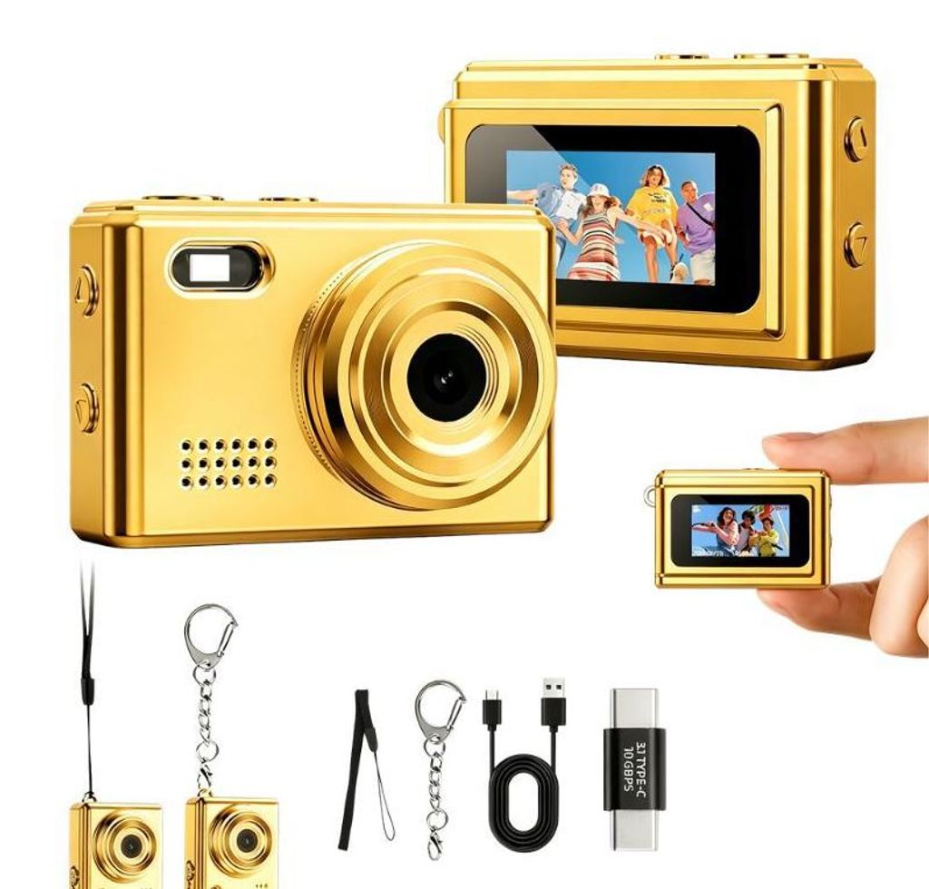 ZELURXX Mini kindercamera met 5 filters, 1080P video, Productafbeelding 