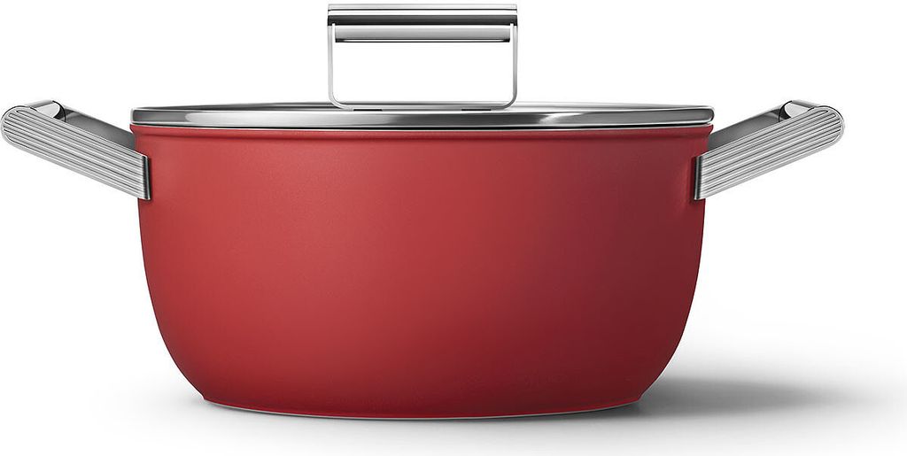 Smeg CKFC2411RDM, Červená, PTFE, 250 °C, Hliník, Nerezová Obrázok produktu 