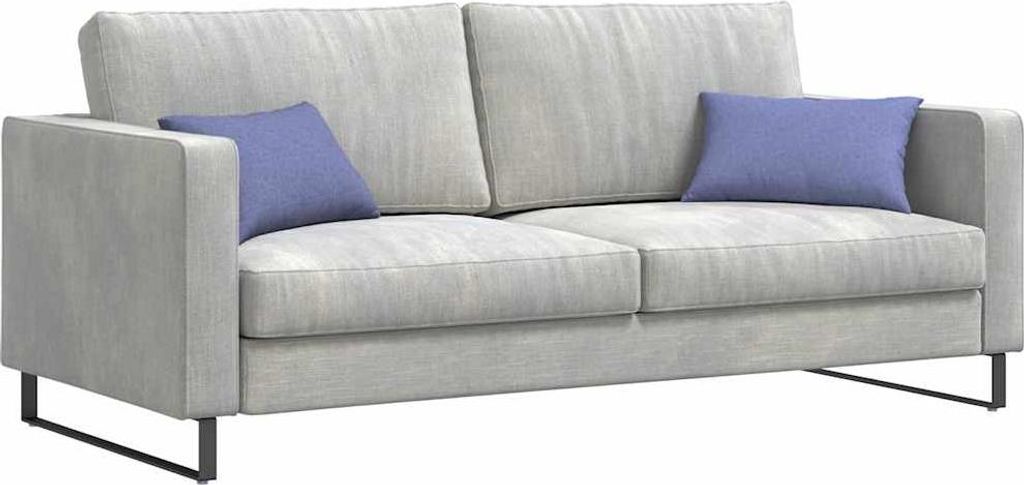 "Winter Sale" Sofakissen 2 pcs - Montage erforderlich - Jeans blau 50 x 30cm Stoff - Gartenmöbelauflagen clorisNeu504924 - Gartenmöbelauflagen