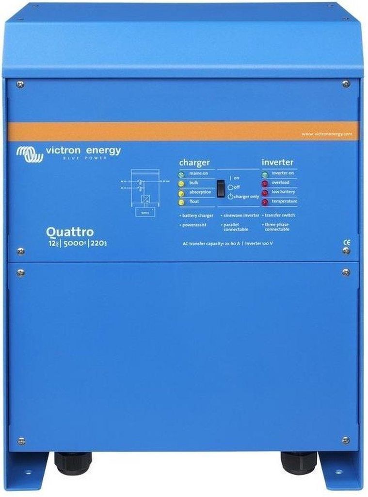 Victron Quattro 12/5000/220-100/100 Onduleur/chargeur 120V Image du produit 
