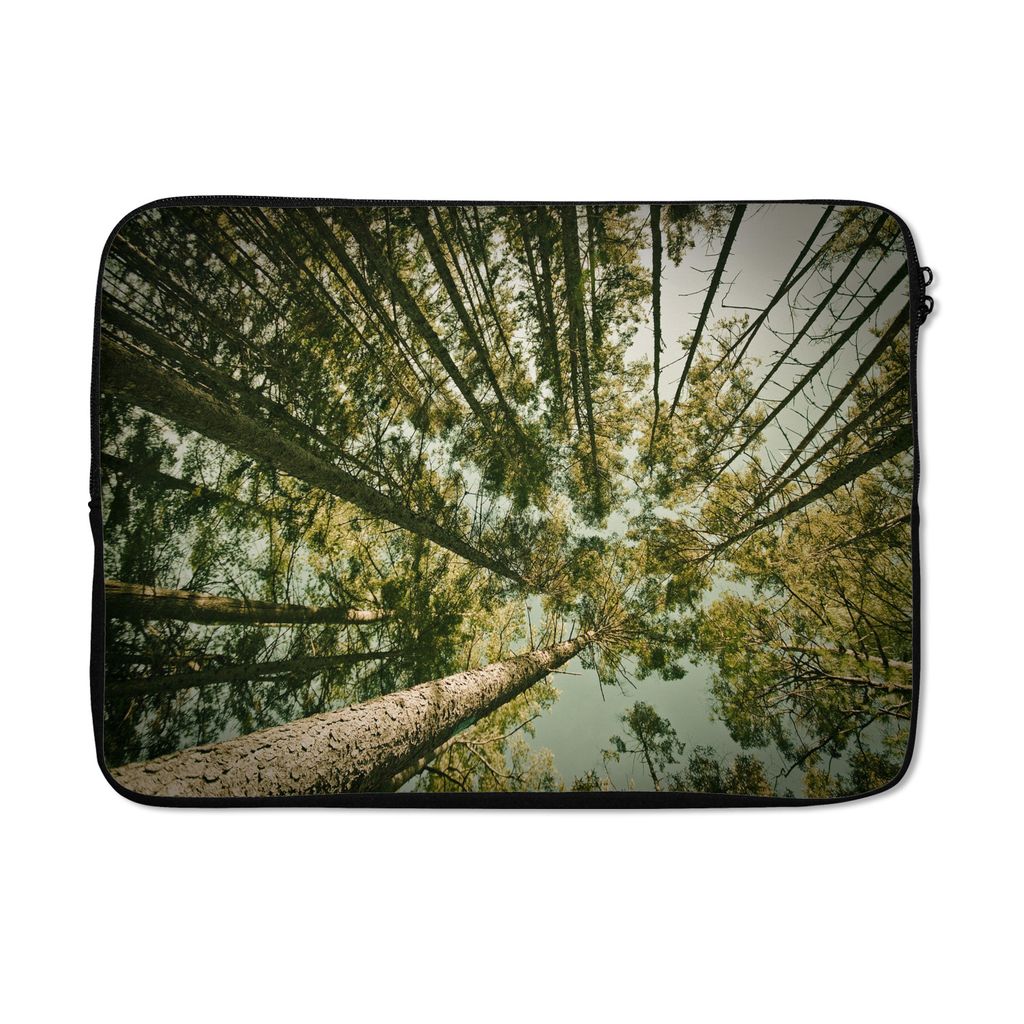 MuchoWow Laptop Hülle 13 Zoll Foto vom Boden der Fichte Laptoptasche - Laptophülle - Sleeve - Rundumschutz