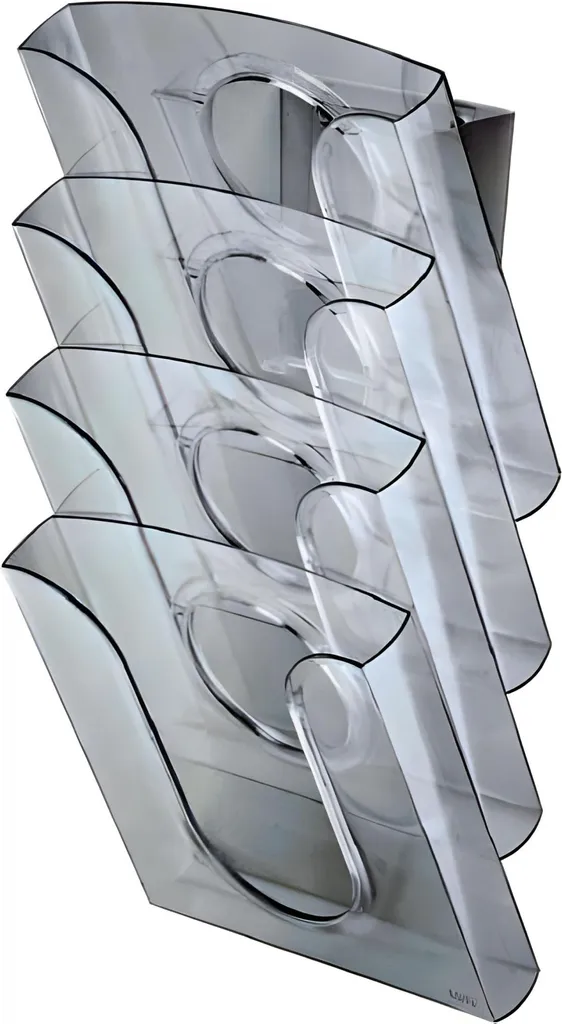 Leitz Porte-brochures A4 en polystyrène transparent mural ou de table - 5
