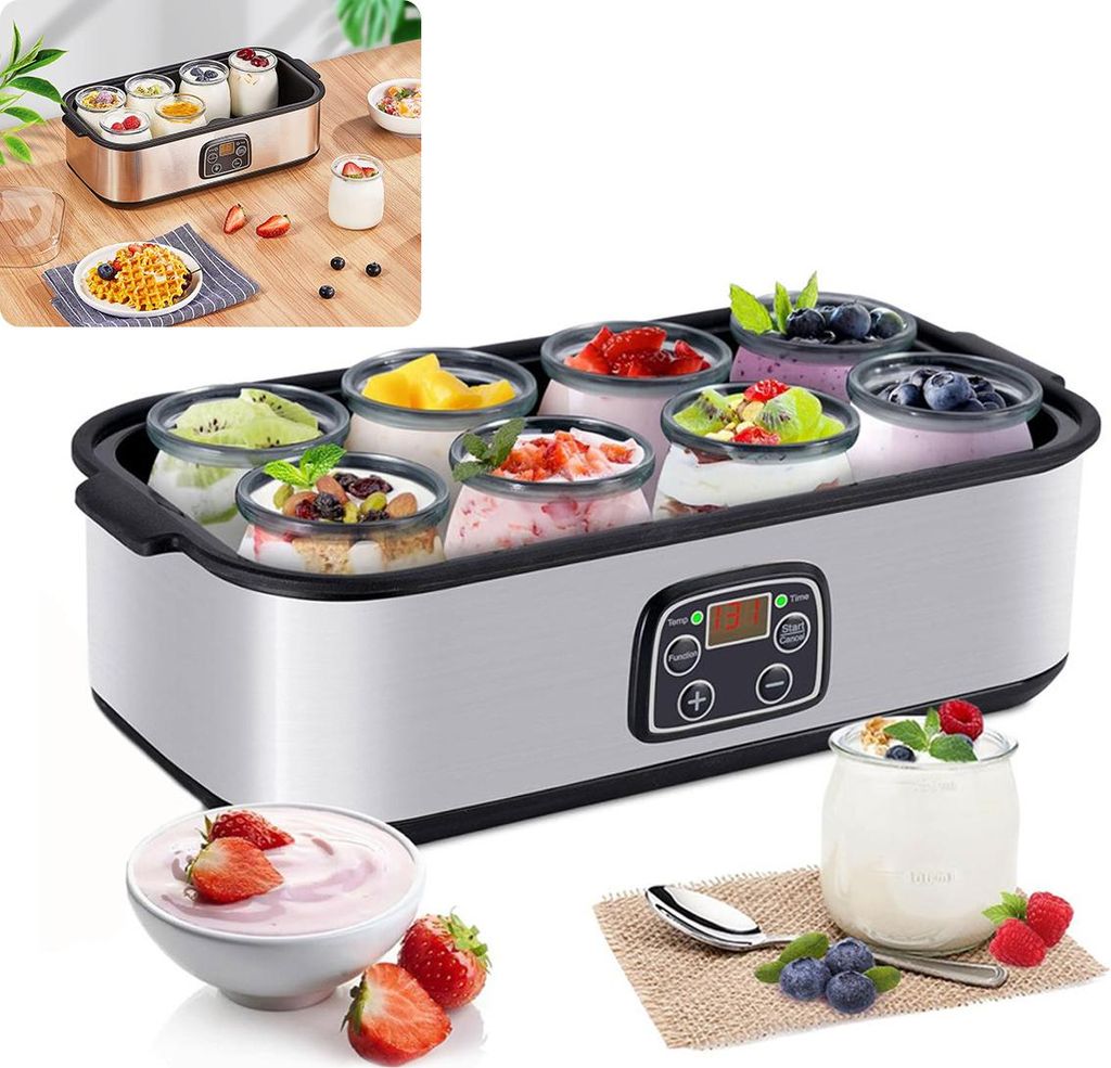 Joghurtbereiter, Griechische Joghurtmaschine mit 8 Produktbild 