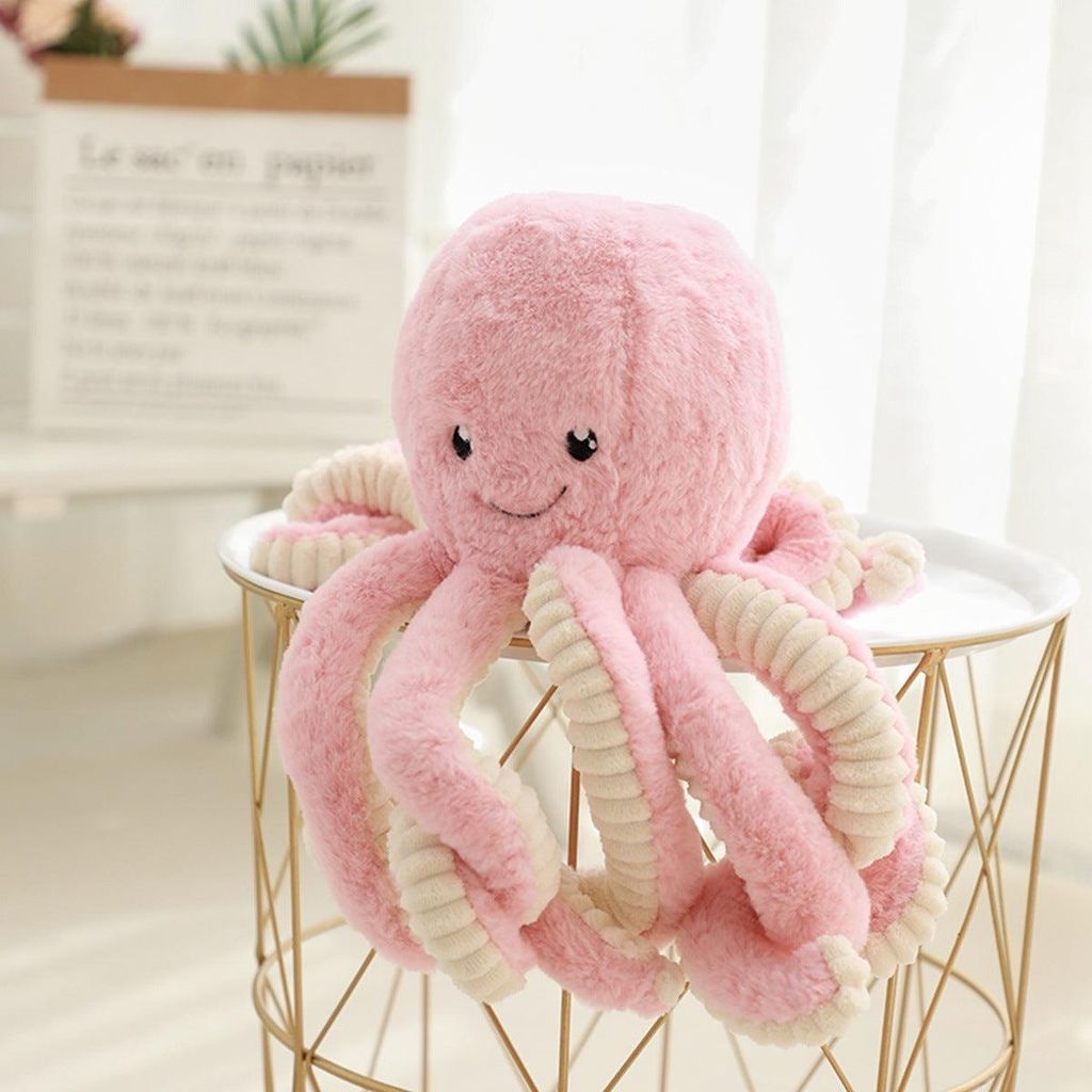 Süßes Oktopus Plüschtier - Weiches Kuscheltier für Kinder 18cm Stofftier