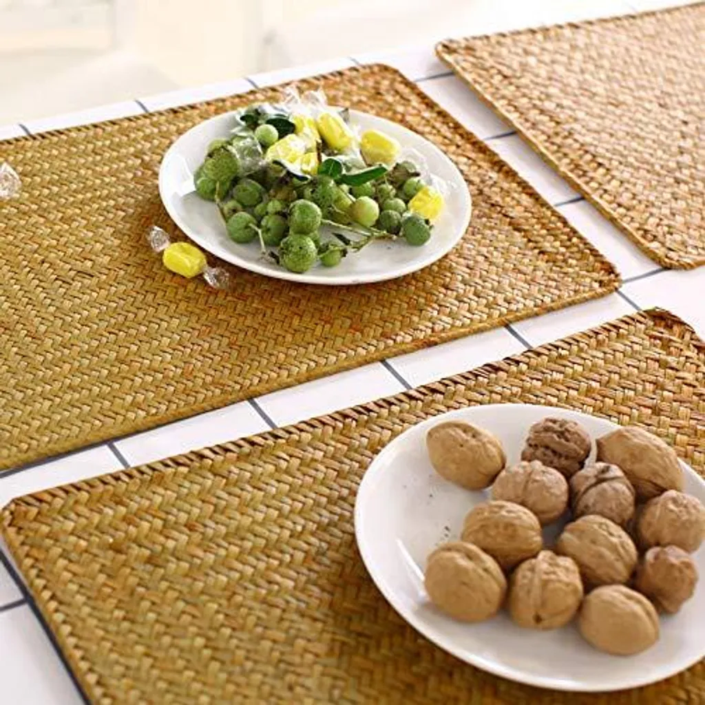 Sets de table en algues pour repas en terrasse et décoration de table