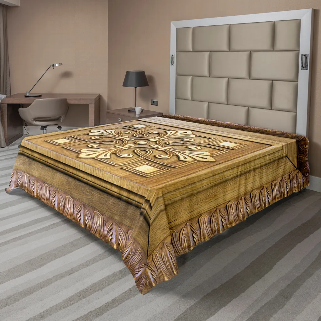 Sogno Retrò: Lenzuolo ABAKUHAUS con Intaglio Artistico 260x228 cm