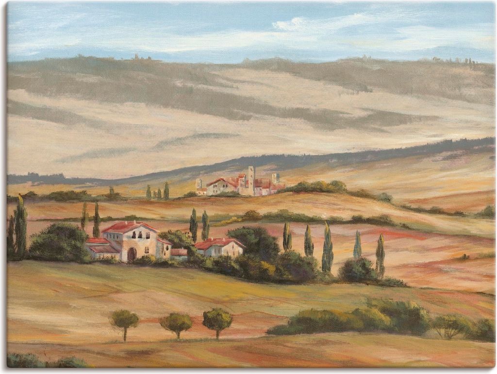 ARTland Leinwandbild Toskanisches Tal I Größe: 40x30 cm