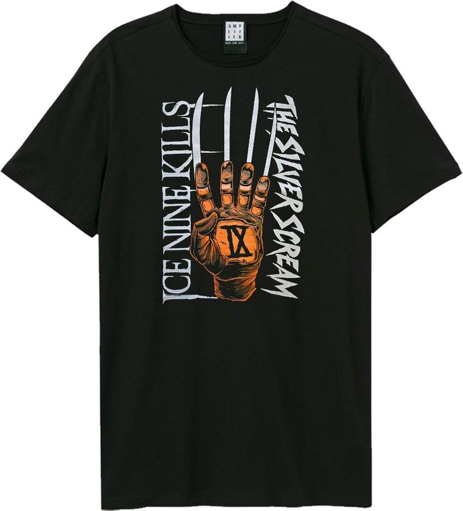 Amplified - "Silver Scream" T-Shirt für Herren/Damen Uni GD3790 (3XL) (Schwarz)