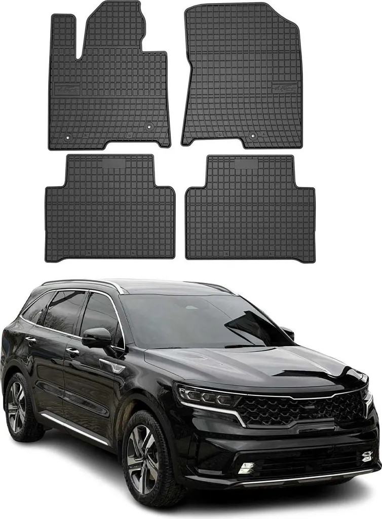 Tappetini Auto Gomma Kia Sorento 2020-2024 - Ideale per Famiglie
