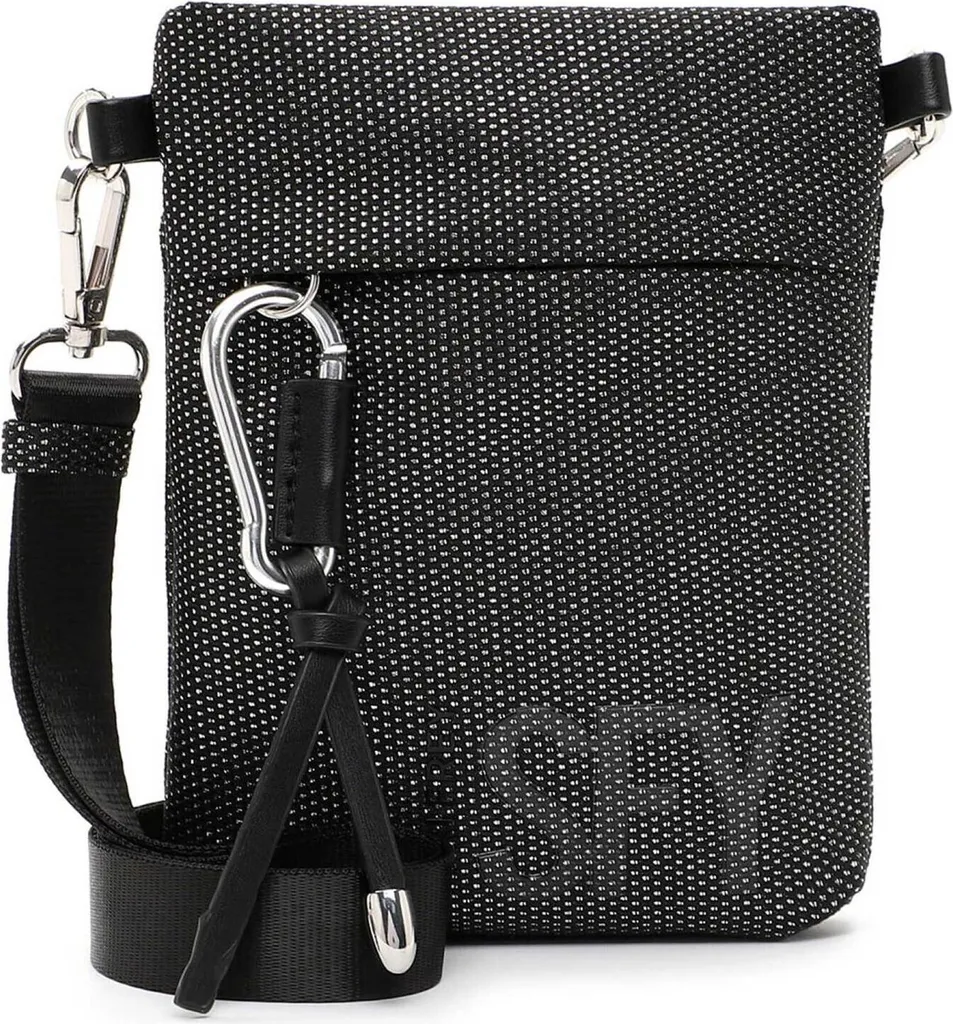 Pochette smartphone argentée SURI FREY petit sac bandoulière