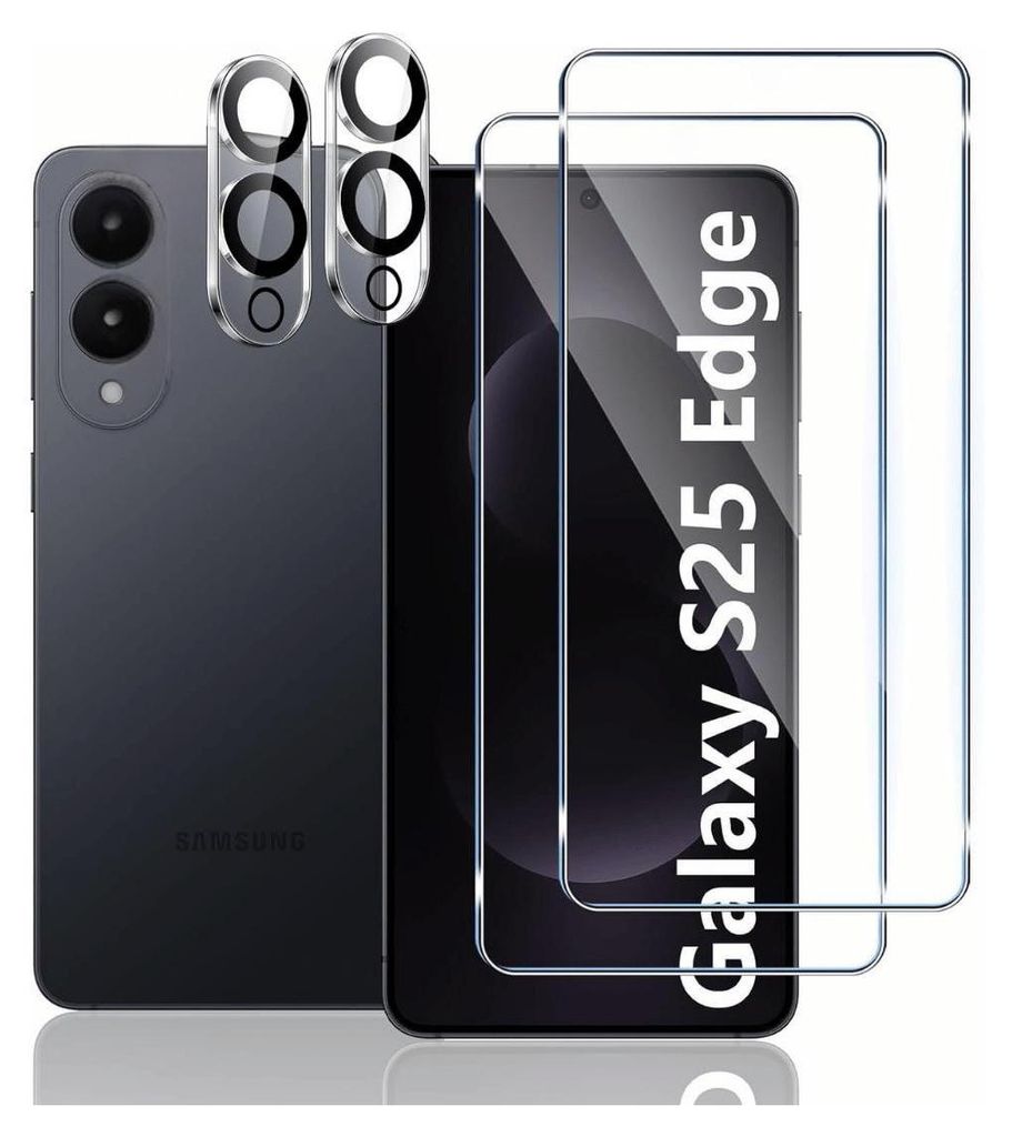 2X Panzerglas für Samsung Galaxy S25 Edge Panzerfolie Produktbild 