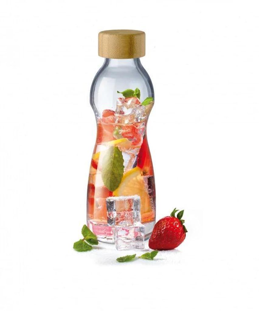 Simax Flasche PURE Bottle 0,75 l Bambusdeckel