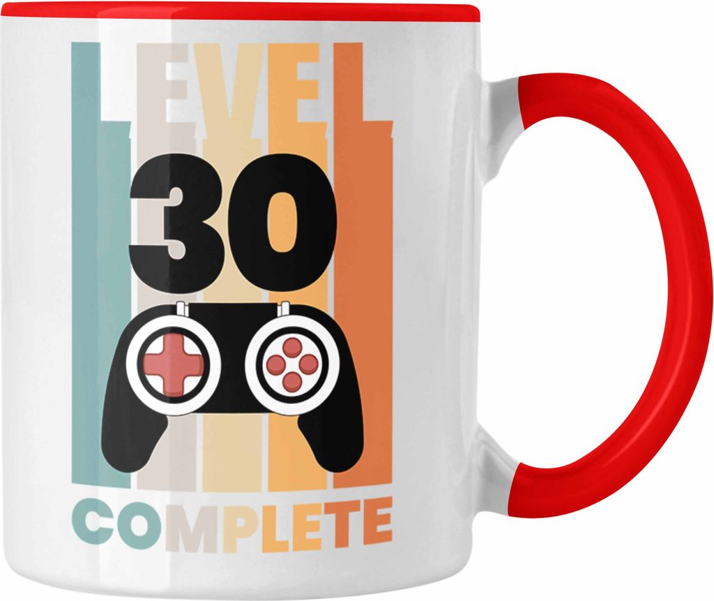 Trendation - 30. Geburtstag Tasse Mann Geschenk 30er Geschenkidee 30 Vater Männer Lustig Geschenke (Rot)