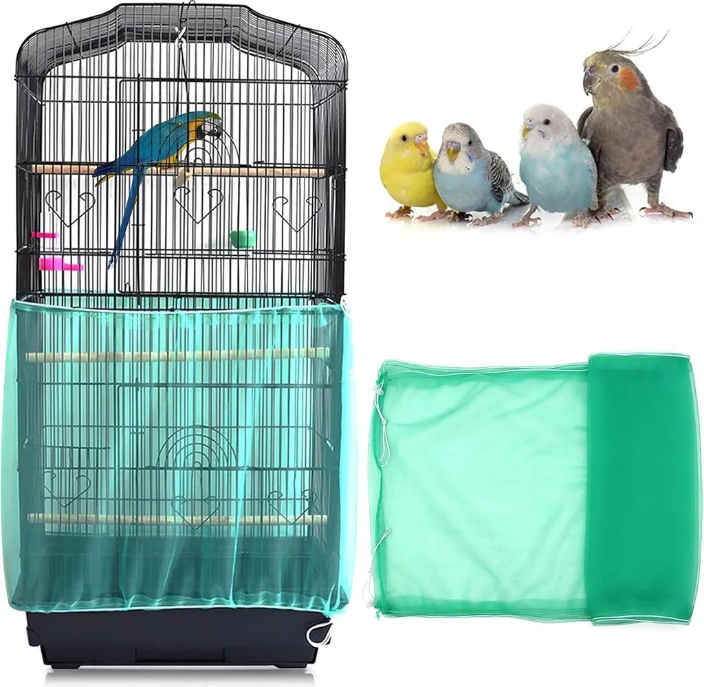 Couverture Anti-Graines pour Cage Oiseaux : Fini les Plumes au Sol !