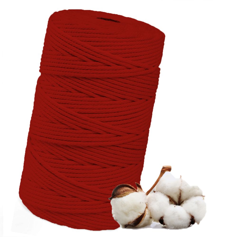 Filato Macramè 3mm x 100m, filato di cotone per artigianato Immagine del prodotto 
