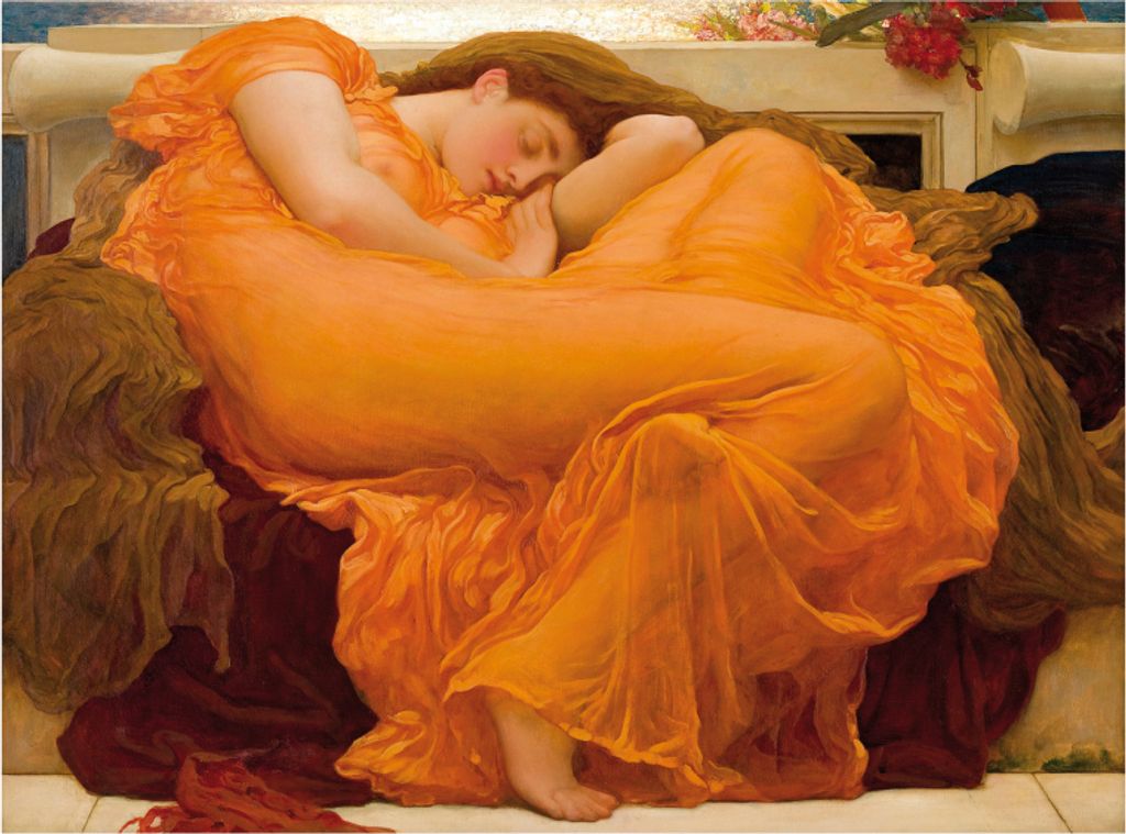 Frederic Lord Leighton Kunstdruck Bild - Flaming June, 1895 (36 x 28 cm)