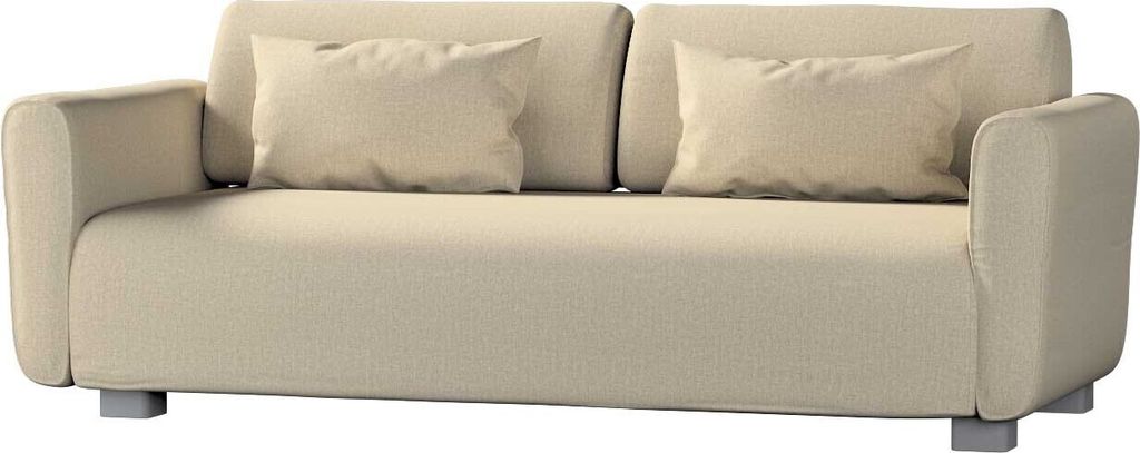 Dekoria Bezug für Mysinge 2-Sitzer Sofa, beige- grau, Sofabezug Mysinge 2-Sitzer