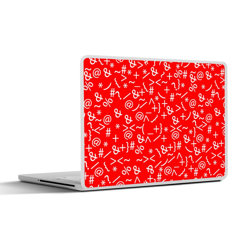 MuchoWow Laptop Aufkleber Sticker Cover Mathematik - Zahlen - Muster 31x22.5 cm - Laptop-Deko