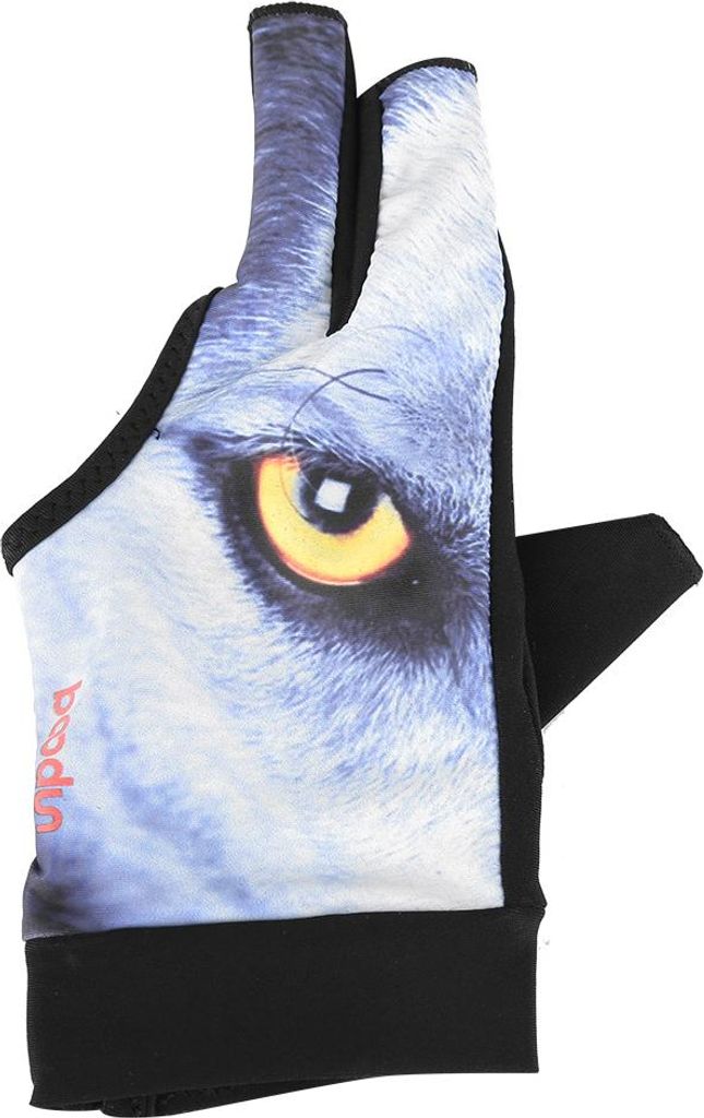 Boodun Unisex Erwachsene 3-Finger Snooker Pool Cue Glove Billard Schützen (Blau, L)