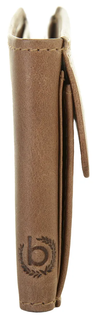 Porte-monnaie Volo bugatti en cuir véritable Cognac avec zip robuste - 8